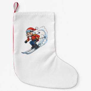 Nutcracker Skier Christmas 2026 Holiday Skiing Small Christmas Stocking