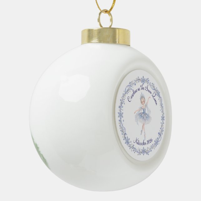Nutcracker Snow Queen Ornament (Left)