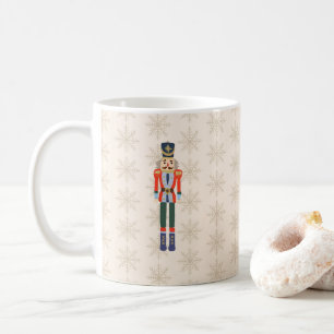 Nutcracker Snowflake Pattern Holiday  Coffee Mug