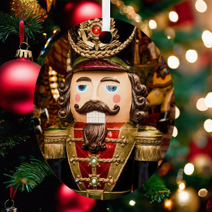 Nutcracker Soldier Christmas Tree Add Year Metal Ornament