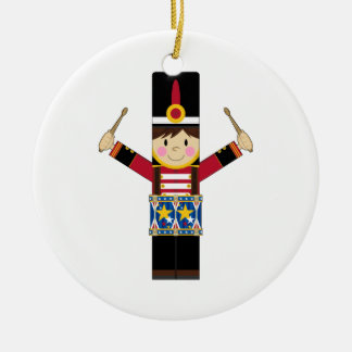 Nutcracker Soldier Playing Drums Ornament