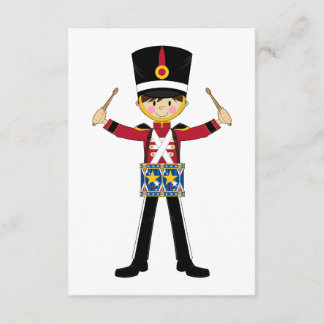 Nutcracker Soldier Playing Drums RSVP Card