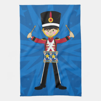 Nutcracker Soldier Playing Drums Towel