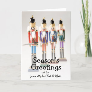 Nutcracker soldiers holiday card