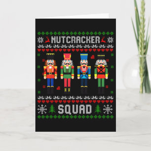 Nutcracker Squad Ballet Dance Christmas Matching F Card