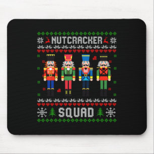 Nutcracker Squad Ballet Dance Christmas Matching F Mouse Pad