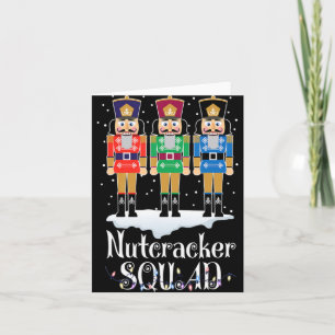 Nutcracker Squad Ballet Dance Christmas Xmas Light Card