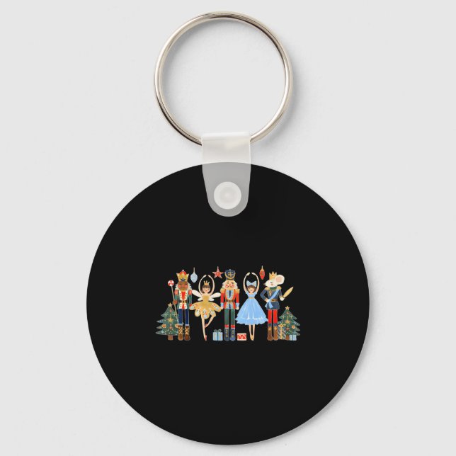 Nutcracker Squad Ballet Dance Matching Family Chri Keychain (Front)