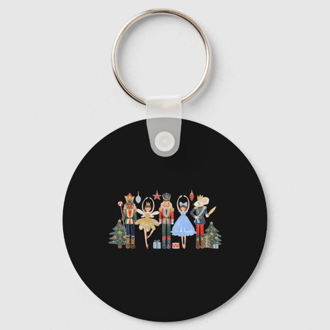 Nutcracker Squad Ballet Dance Matching Family Chri Keychain (Front)