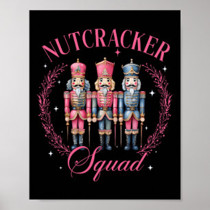 Nutcracker Squad Ballet Dance Matching Family Chri Poster