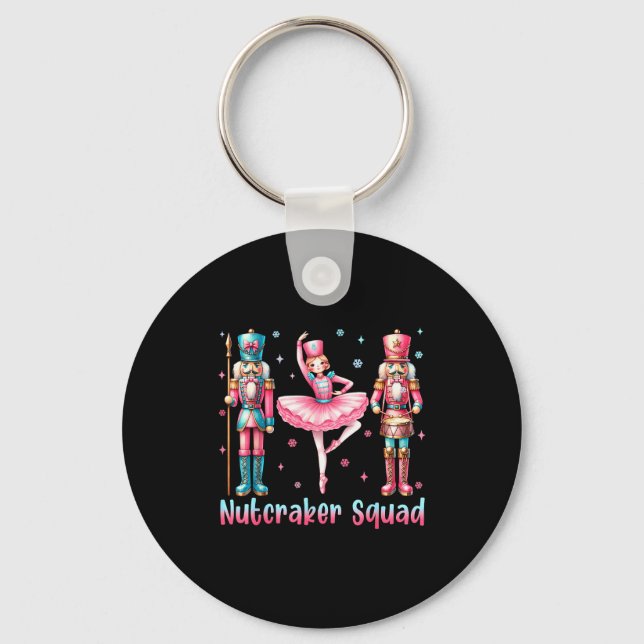 Nutcracker Squad Ballet Dance Merry Christmas Wome Keychain (Front)