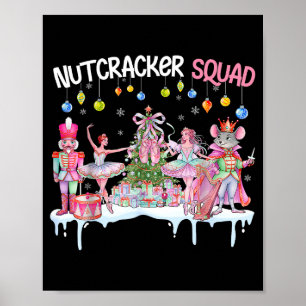 Nutcracker Squad Christmas Nk Ballet Sugar Plum Fa Poster