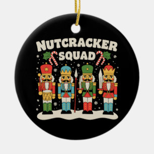 Nutcracker Squad Christmas Xmas Holiday Season Ceramic Ornament