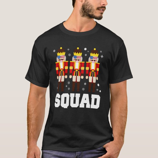 Nutcracker Squad Crew Ballet Dance Groupe Idea Bal T-Shirt (Front)