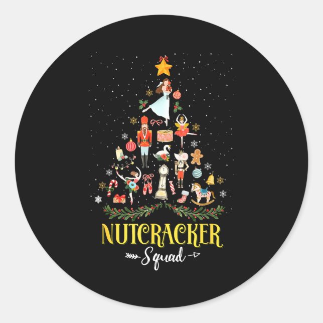 Nutcracker Squad In My Nutcracker Era Christmas Tr Classic Round Sticker (Front)