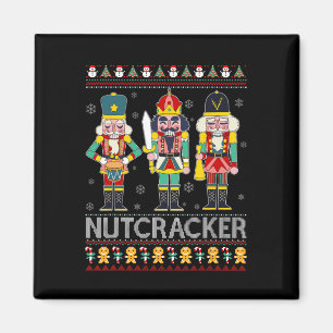 Nutcracker Squad Shirt Funny Ugly Christmas Sweate Magnet