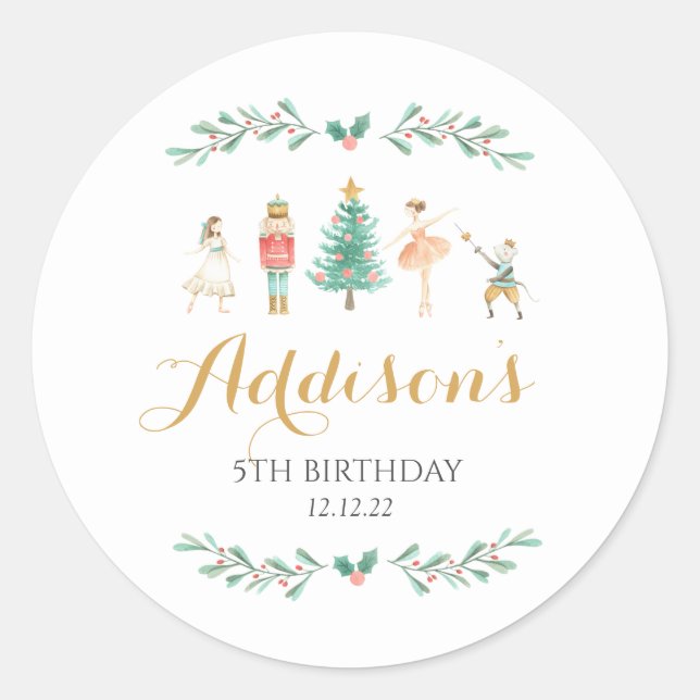 Nutcracker sticker,  Sugar Plum Fairy sticker (Front)