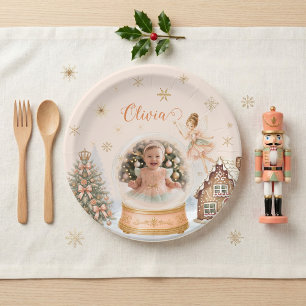 Nutcracker Sugar Plum Fairy Photo Tableware Paper Plate