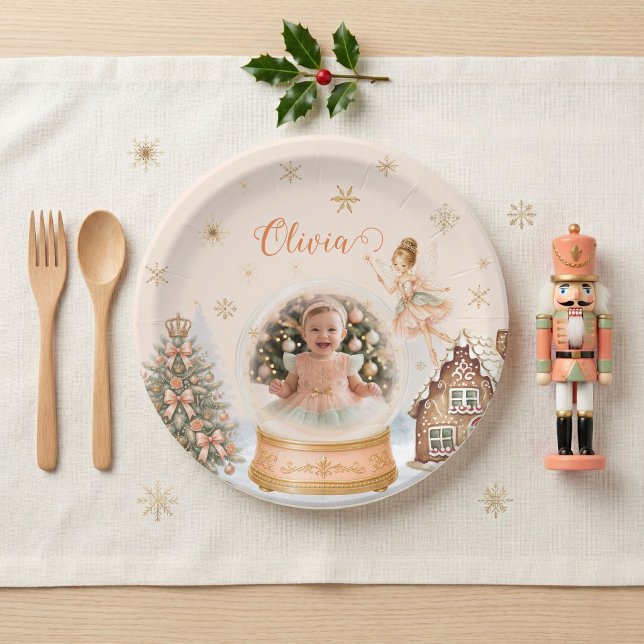 Nutcracker Sugar Plum Fairy Photo Tableware Paper Plate (Nutcracker Sugar Plum Fairy Photo Tableware Paper Plates)