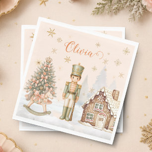 Nutcracker Sugar Plum Fairy Soldier 1st Bday Napkin