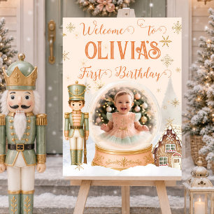 Nutcracker Sugar Plum Photo Globe Welcome Sign