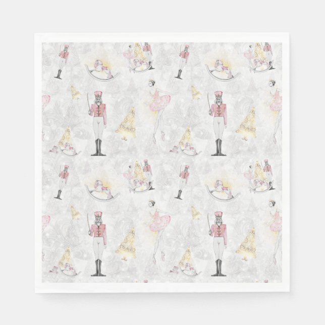 Nutcracker Suite Ballet Ballerina Sugar Plum Fairy Napkin (Front)