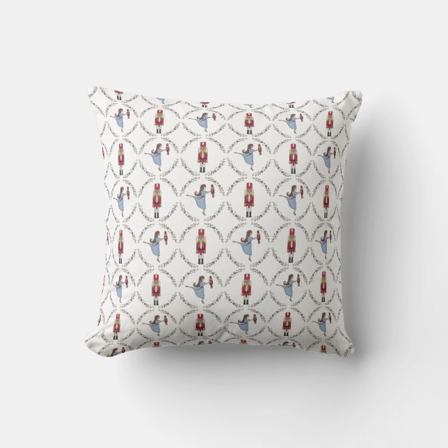 Nutcracker Suite Ballet Classic Christmas Throw Pillow (Front)