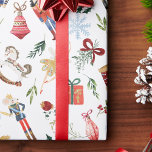Nutcracker Suite Christmas Gift Wrap<br><div class="desc">Tchaikovsky himself would be proud of this tribute to his famous Nutcracker Suite. All the characters and charm of this masterpiece of music are on display in this whimsical gift wrap. The multicolored design lets you use virtually any ribbon colour to finish off your packages. Sure to be a hit...</div>