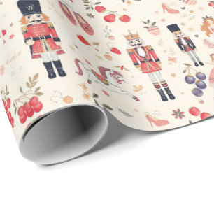 Nutcracker Suite Sugar Plum Fairy Horses Wrapping Paper