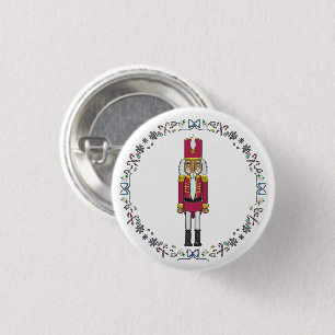 Nutcracker Sweet Nutcracker Soldier Christmas 1 Inch Round Button