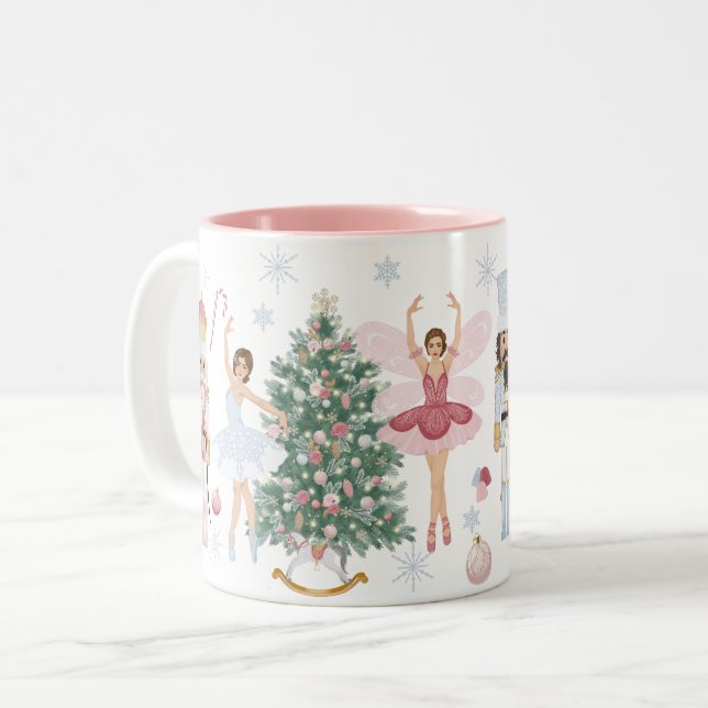 Nutcracker Sweets Two-Tone Coffee Mug (Front Left)
