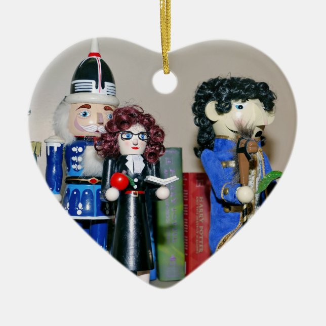 Nutcracker Teacher Ceramic Ornament (Front)