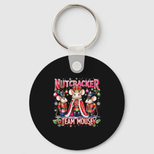 Nutcracker Team Mouse Cute Christmas Design Keychain