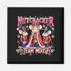 Nutcracker Team Mouse Cute Christmas Design  Magnet