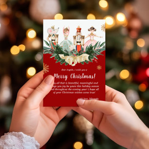 Nutcracker Theme Christmas Party Holiday Card