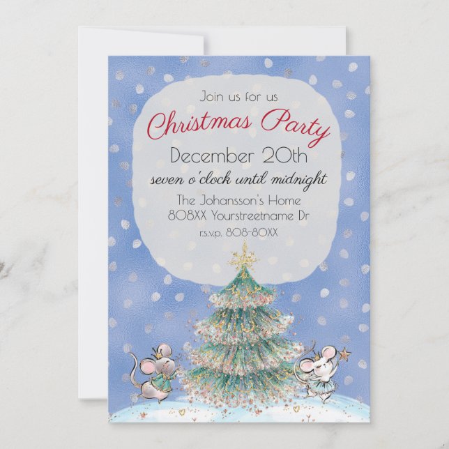 Nutcracker Theme Christmas Party Invitation (Front)