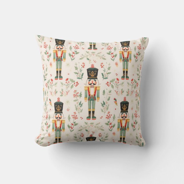 Nutcracker Throw Pillow (Front)