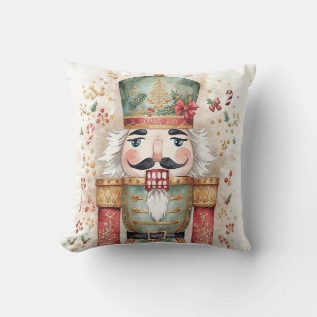 Nutcracker Throw Pillow (Front)