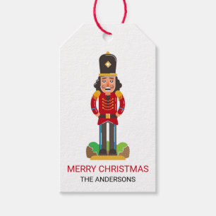 Nutcracker Toy Soldier Christmas Personalized Gift Tags