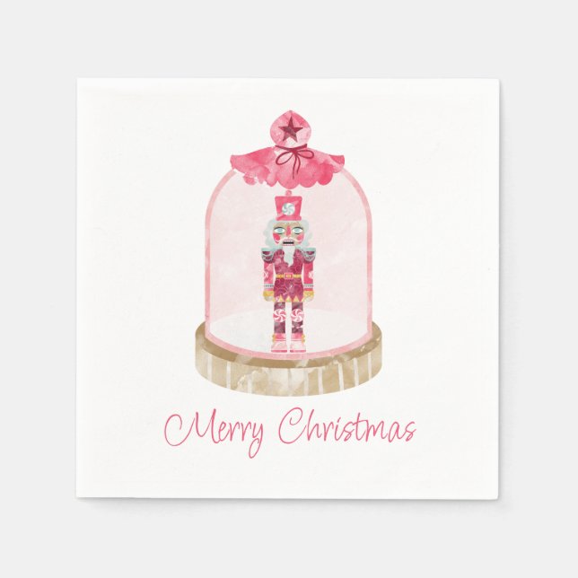 Nutcracker Toy Soldier Holiday Party Napkin (Front)