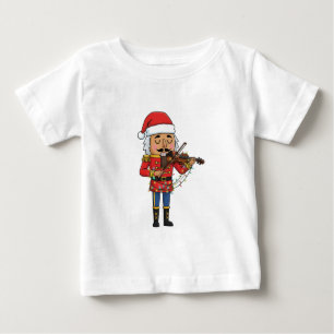 Nutcracker Toy Soldier Violin Classical Funny Baby T-Shirt