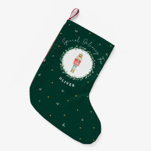 Nutcracker traditional botanical cute Christmas Small Christmas Stocking
