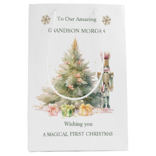 Nutcracker Tree Baby 1st Christmas Cadeau Sac
