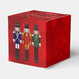Nutcracker Trio-PARTY FAVOR BOX, square box style