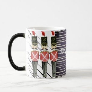 Nutcracker Trio Striped Blue Red Soldier Magic Mug