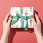 Nutcracker watercolor botanical cute Christmas son Wrapping Paper<br><div class="desc">Nutcracker watercolor botanical cute Christmas festive holiday gift wrap. Personalized,  ideal for son ,  daughter,  grandson,  grandaughter.</div>
