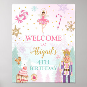 Nutcracker Welcome Sign Land of Sweets Birthday