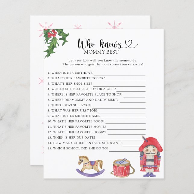 Nutcracker - Who knows mommy best (Front/Back)