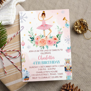 Nutcracker Winter Birthday Party Invitation