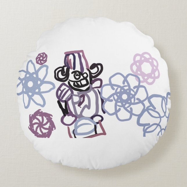 Nutcracker winter  round pillow (Front)